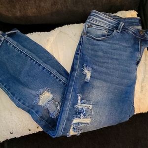 Wax Jean Distresses Ankle